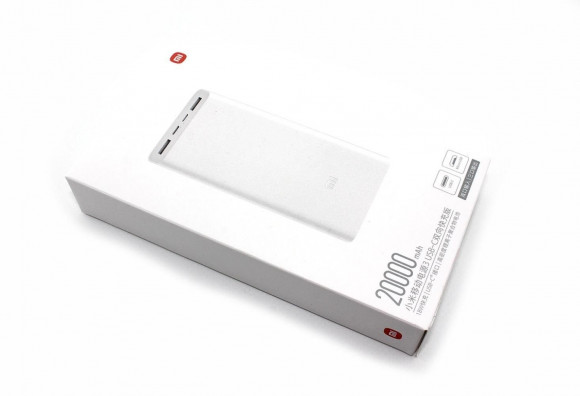 Универсальный внешний аккумулятор для Xiaomi Mi Power Bank 3 20000 mAh (PLM18ZM) White