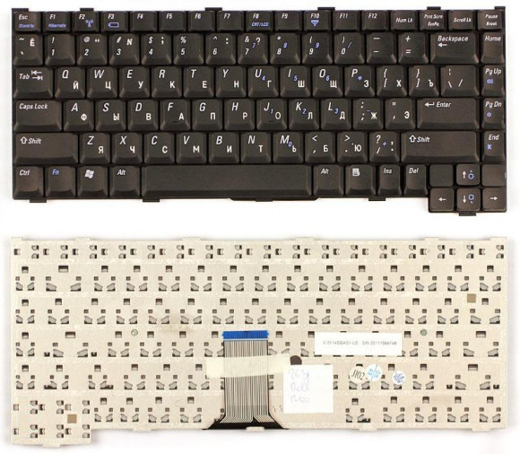 Клавиатура для ноутбука Dell Inspiron 1200, 2200, Latitude 110L, PP10S, черная Клавиатура для ноутбука Dell Inspiron 1200, 2200, Latitude 110L, PP10S, черная