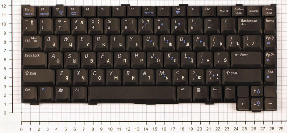 Клавиатура для ноутбука Dell Inspiron 1200, 2200, Latitude 110L, PP10S, черная Клавиатура для ноутбука Dell Inspiron 1200, 2200, Latitude 110L, PP10S, черная