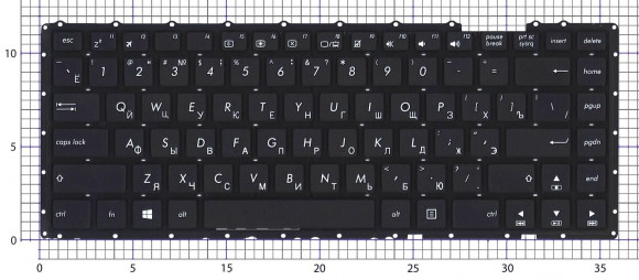 Клавиатура для ноутбука Asus P453, PU403 черная