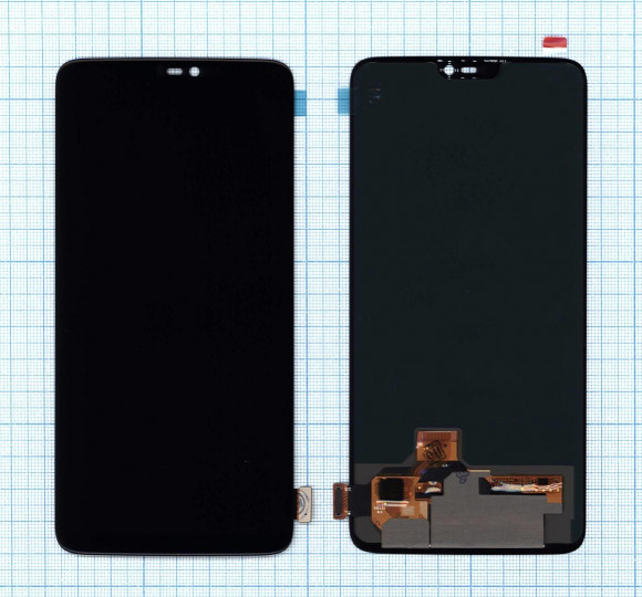 Модуль (матрица + тачскрин) для OnePlus 6 OLED, черный Модуль (матрица + тачскрин) для OnePlus 6 OLED, черный