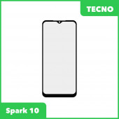 Стекло + OCA пленка для переклейки Tecno Spark 10 (черный) Стекло + OCA пленка для переклейки Tecno Spark 10 (черный)