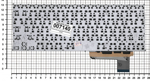 Клавиатура для ноутбука Asus S201, S201E, X201, X201E, черная