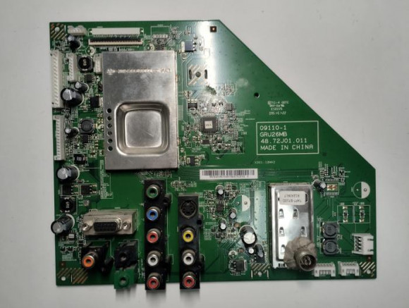 Майн плата 09110-1 GRU26MB 48.72J01.011 от ТВ Toshiba 19SLDT3WR с разбора