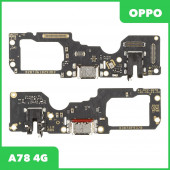 Системный разъем (разъем зарядки) для Oppo A78 4G (CPH2565), микрофон Системный разъем (разъем зарядки) для Oppo A78 4G (CPH2565), микрофон