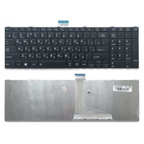Клавиатура для ноутбука TOSHIBA Satellite С50-b C55-b черная РУССКАЯ РАСКЛАДКА