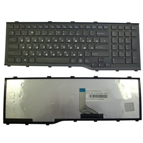 Клавиатура для ноутбука Fujitsu AH532 A532 ЧЁРНАЯ РУССКАЯ РАСКЛАДКА