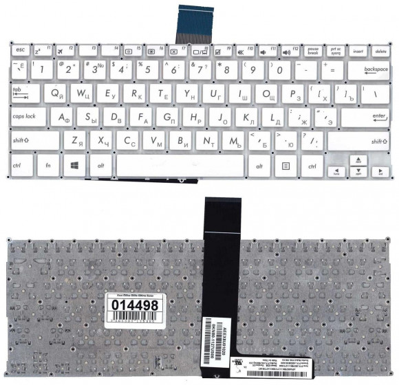 Клавиатура ноутбука ASUS F200 белая