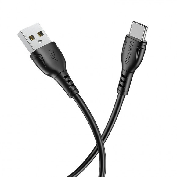 Кабель BOROFONE (BX51) Triumph Type-C to Type-C 60W (1м) (черный)
