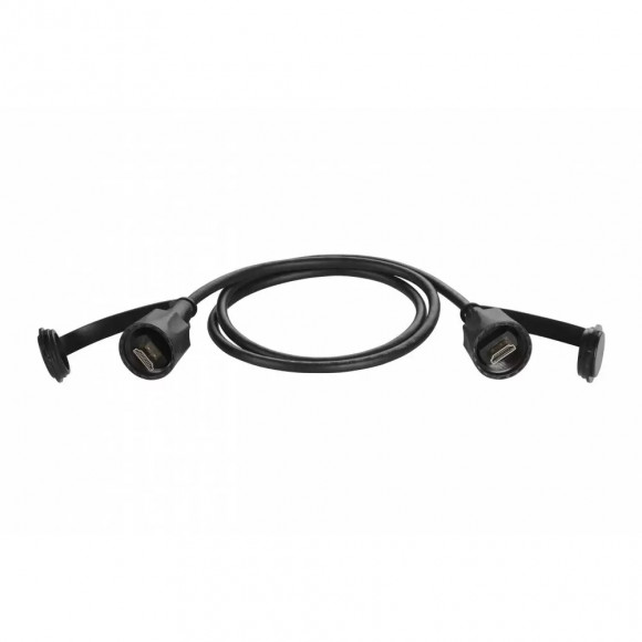 Индустриальный шнур LANMASTER HDMI, IP68, 2.0 м, черный