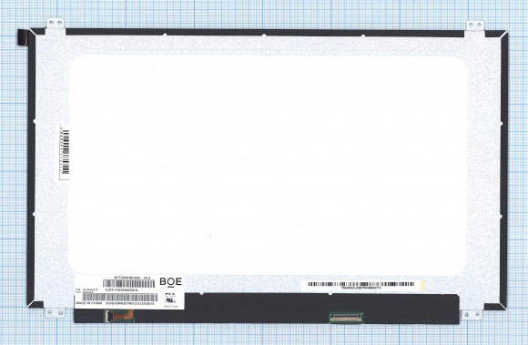 Матрица NT156WHM-N45, 15.6", TN, 1366x768 (HD), 60 Гц, 30 pin, LED, Slim (тонкая), разъём справа, уши вверх/вниз, матовая