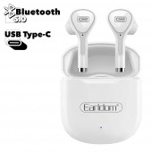 TWS Bluetooth гарнитура Earldom Wireless Earbuds ET-BH46 с зарядным боксом, белые TWS Bluetooth гарнитура Earldom Wireless Earbuds ET-BH46 с зарядным боксом, белые