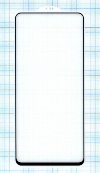 Защитное стекло "Полное покрытие" для Xiaomi Redmi Note 12 черное