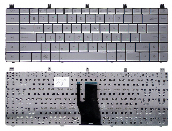 Клавиатура для ноутбука Asus N45 Silver