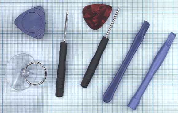 Набор инструментов для разборки планшетов и телефонов (без пинцета)