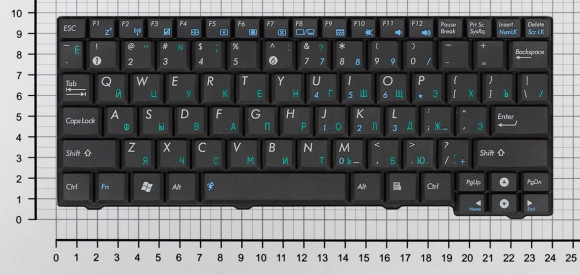 Клавиатура для ноутбука Asus Eee PC MK90H, черная
