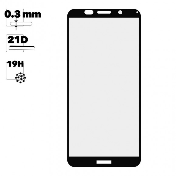 Защитное стекло для Huawei Y5p Full Curved Glass 21D 0, 3 мм (оранжевая подложка)
