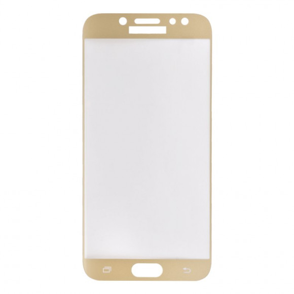 Защитное стекло Tempered Glass 2, 5D для Samsung Galaxy J3 2017 0, 33 мм (золотая рамка)