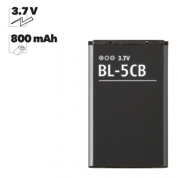 Аккумулятор (батарея) BL-5CB для телефона Nokia 1280, 1616, 100, 101, 105 2017