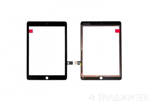 Тачскрин (сенсорное стекло) для планшета Apple iPad 6 (2018) (A1893, A1954), черный, 9.7