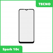 Стекло + OCA пленка для переклейки Tecno Spark 10c (черный) Стекло + OCA пленка для переклейки Tecno Spark 10c (черный)