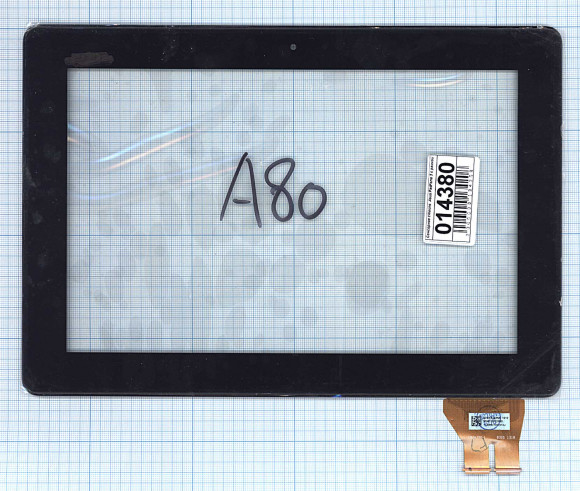 Сенсорное стекло (тачскрин) для Asus PadFone Infinity (A80) 5363N FPC-1, черное с рамкой
