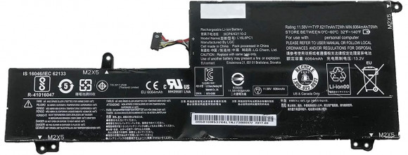 Аккумулятор (батарея) для ноутбука Lenovo Yoga 720-15IKB (L16M6PC1) 11.52V 72Wh