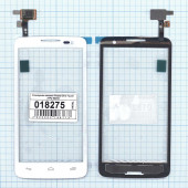 Сенсорное стекло (тачскрин) для Alcatel One Touch X'POP 5035X, белый Сенсорное стекло (тачскрин) для Alcatel One Touch X'POP 5035X, белый