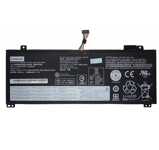 Аккумулятор (батарея) для ноутбука Lenovo IdeaPad s530-13iml, s530-13iwl (L17C4PF0, L17M4PF0), 45Wh, 2965мАч, 15.36В,