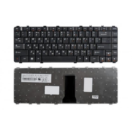 Клавиатура для ноутбука LENOVO Y550 BLACK РУССКАЯ РАСКЛАДКА