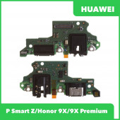 Системный разъем (разъем зарядки) для Huawei P Smart Z, Honor 9X, 9X Premium (STK-LX1), гарнитура, микрофон (ориг) Системный разъем (разъем зарядки) для Huawei P Smart Z, Honor 9X, 9X Premium (STK-LX1), гарнитура, микрофон (ориг)