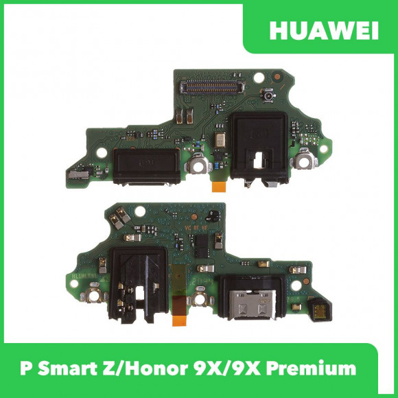 Системный разъем (разъем зарядки) для Huawei P Smart Z, Honor 9X, 9X Premium (STK-LX1), гарнитура, микрофон (ориг)