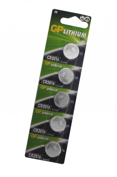 Батарейка (элемент питания) GP Lithium GPCR2016-7CR5 Japan CR2016 3V