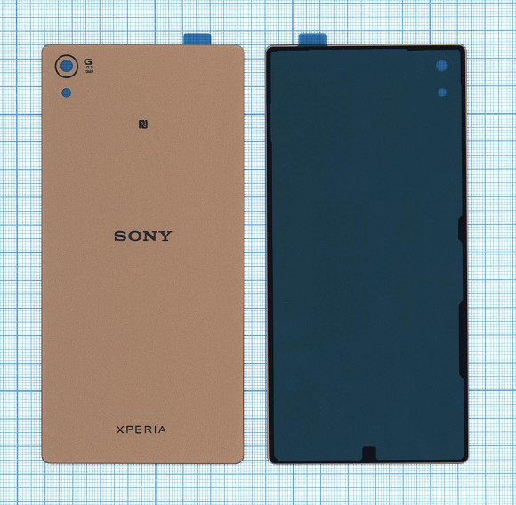 Задняя крышка корпуса для Sony Xperia Z5P (E6883), золотая