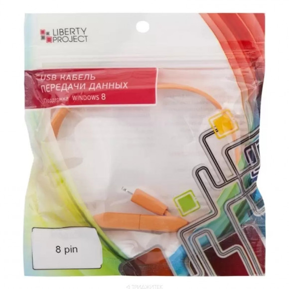 USB кабель "LP" для Apple iPhone, iPad 8-pin плоский браслет (оранжевый, европакет) USB кабель "LP" для Apple iPhone, iPad 8-pin плоский браслет (оранжевый, европакет)