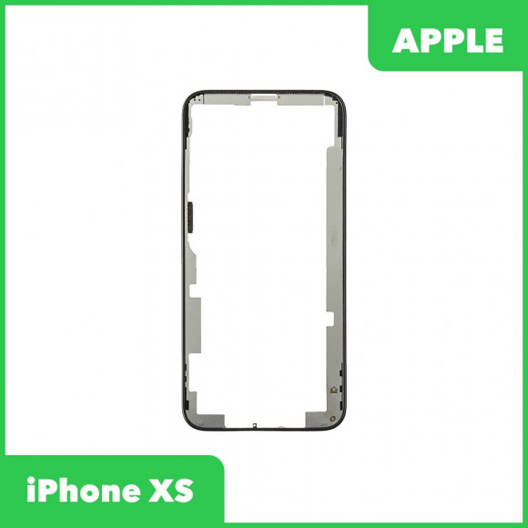 Рамка дисплея (средняя часть) для Apple iPhone XS, черная (оригинал)