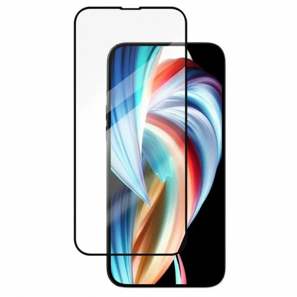 Защитное стекло для iPhone 13 mini (черный) в упаковке