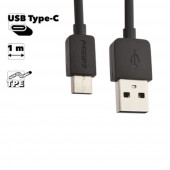 USB кабель Remax Light Series 1M Cable RC-006a USB Type-C, черный USB кабель Remax Light Series 1M Cable RC-006a USB Type-C, черный