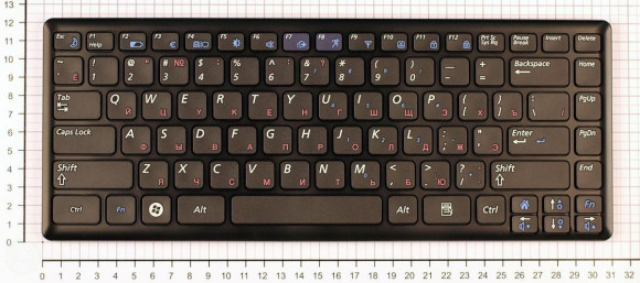 Клавиатура для ноутбука ноутбука Samsung X460, черная