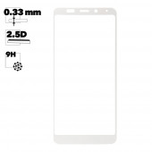 Защитное стекло "LP" для Xiaomi Redmi 5 Plus с рамкой Tempered Glass 0.33 мм, 2.5D, 9H, белое Защитное стекло "LP" для Xiaomi Redmi 5 Plus с рамкой Tempered Glass 0.33 мм, 2.5D, 9H, белое