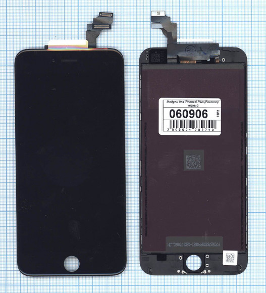 Дисплей для Apple iPhone 6 Plus в сборе с тачскрином (Foxconn), черный