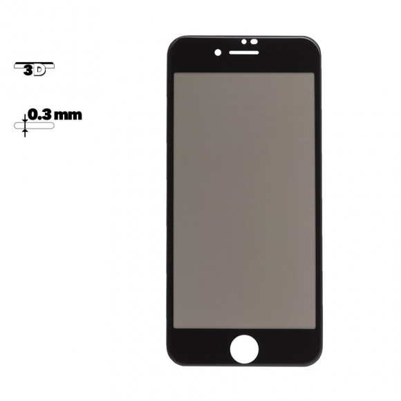 Защитное стекло Hoco ShutterProof Edges Full Screen Anti-Spy для Apple iPhone 7, 8 (A6) рамка, черное