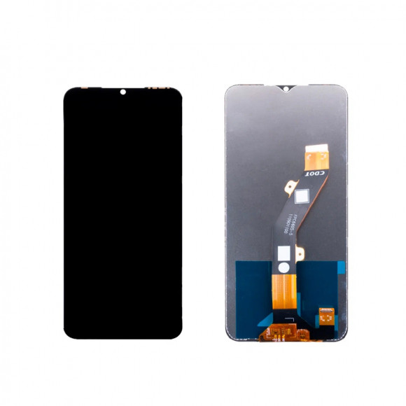 Дисплей для Tecno Spark 10 4G (K15q) в сборе с тачскрином Черный - Оптима
