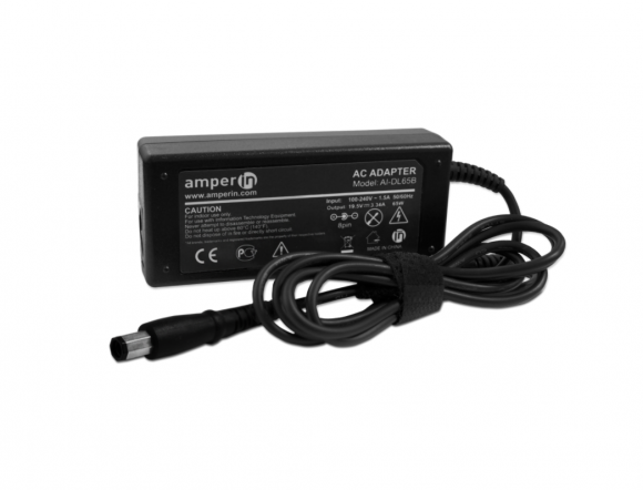 Блок питания (зарядное) Amperin AI-DL65B для ноутбука Dell 19.5В, 3.34A, 8pin