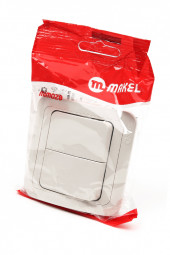 Выключатель MAKEL MIMOZA 2 кл 25003 кремовый BL1
