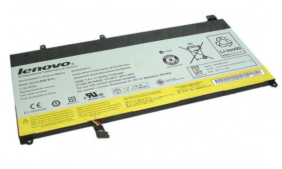 Аккумулятор (батарея) для ноутбука Lenovo IdeaPad U430p, U530 (L12L4P62) 7100мАч, 7.4В (оригинал)