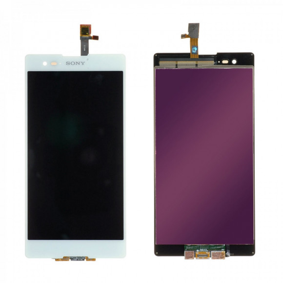 Дисплей Sony D5303, 5322 (T2 Ultra)+тачскрин (белый)