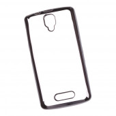 Чехол силиконовый "LP" для Lenovo A1000 TPU (прозрачный с черной хром рамкой) (европакет) Чехол силиконовый "LP" для Lenovo A1000 TPU (прозрачный с черной хром рамкой) (европакет)