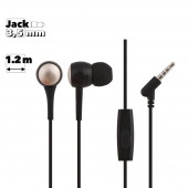 Гарнитура Hoco M19 Drumbeat Universal Earphone With Mic, черная Гарнитура Hoco M19 Drumbeat Universal Earphone With Mic, черная