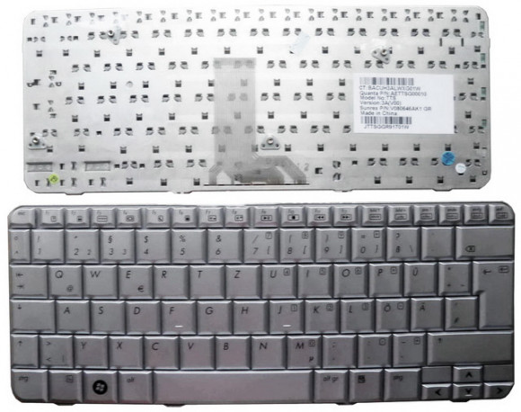 Клавиатура ноутбука HP Pavilion TX1000 серебристая